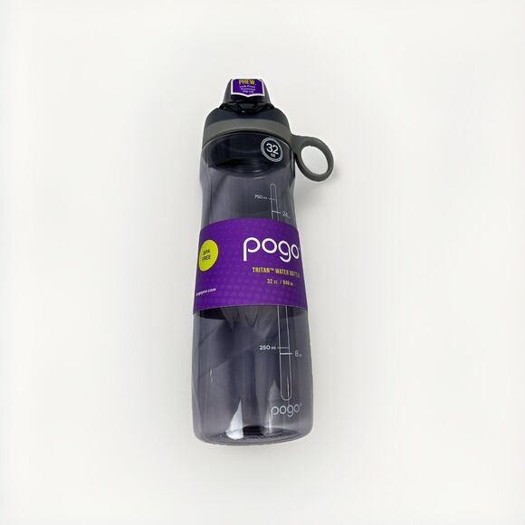 Pogo Plastic 32oz Water Bottle Chug Lid and Carry Handle Reusable BPA Free Dish - Picture 1 of 5